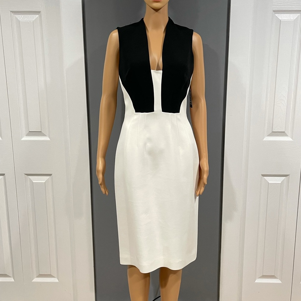 Antonio Berardi Two-tone Crepe Dress